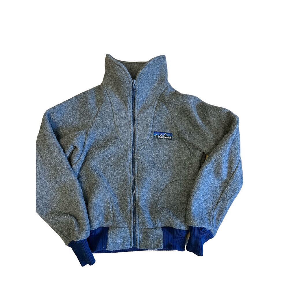 Vintage 1970s‎ Patagonia Big Label Fleece Zip Up Jacket